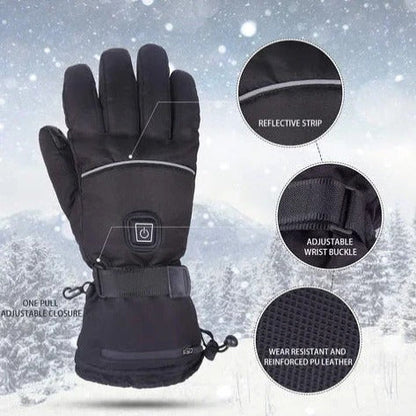 Heated Gloves Carbon Fiber Three Heat Settings Up to 8-Hour Runtime