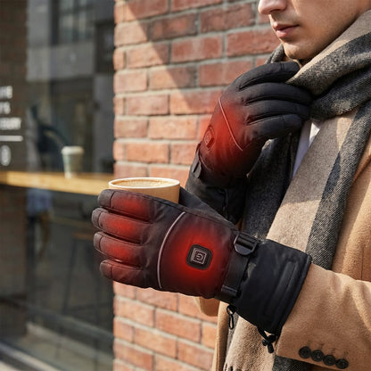 Heated Gloves Carbon Fiber Three Heat Settings Up to 8-Hour Runtime