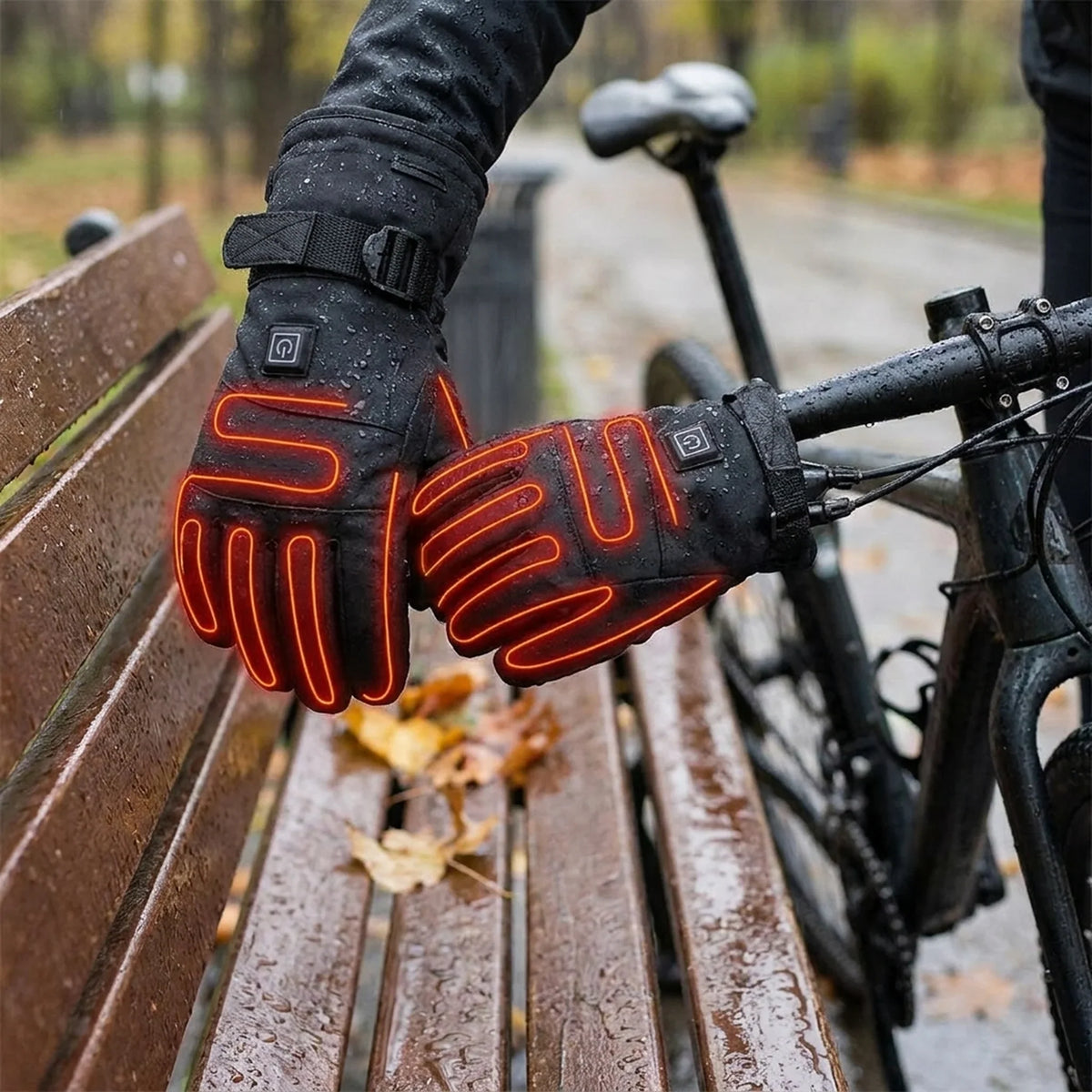 Heated Gloves Rechargeable Waterproof Touchscreen