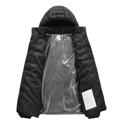 Heated Jacket 21-Zone USB-Powered Windproof Hooded