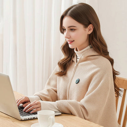 Heated Shawl Blanket USB-C Powered Adjustable Heat Settings