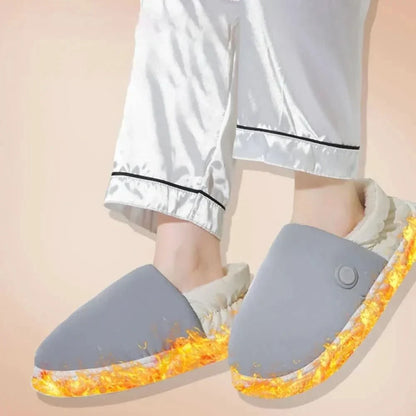 Heated Slippers Three Heat Levels Insulated Plush Lining