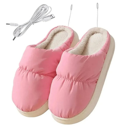 Heated Slippers Three Heat Levels Insulated Plush Lining