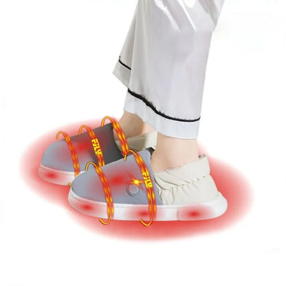 Heated Slippers Three Heat Levels Insulated Plush Lining