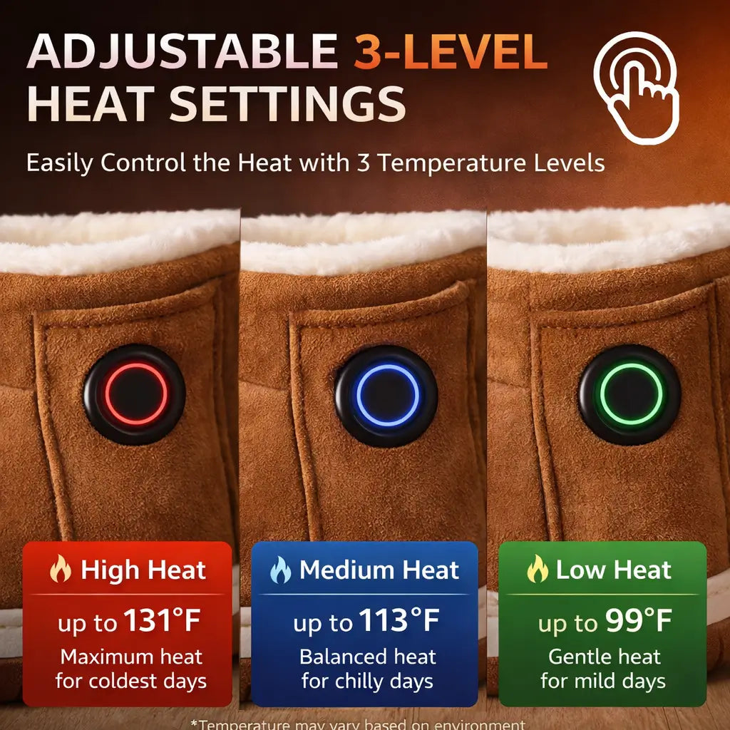 Heated Slippers Three-Level Heating Anti-Slip Tread