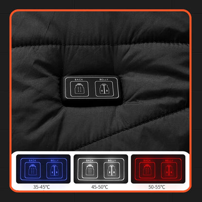 Heated Vest Graphene Heating Zones USB-Powered Adjustable Heat