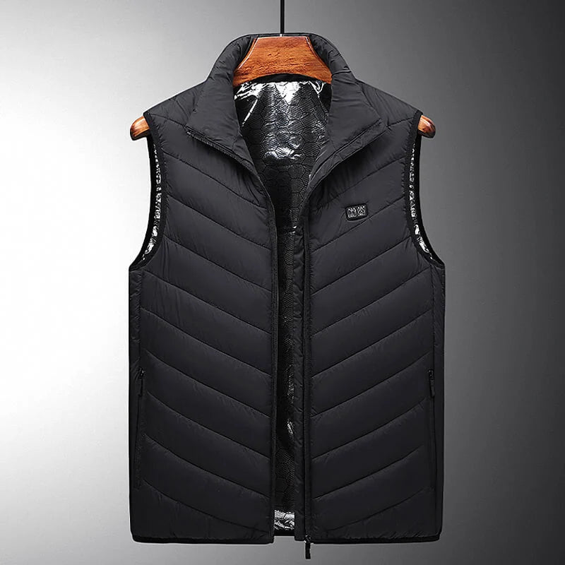 Heated Vest Graphene Heating Zones USB-Powered Adjustable Heat