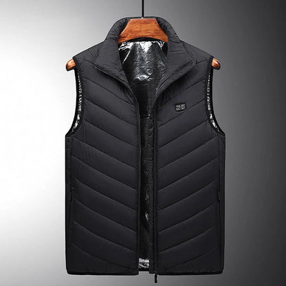 Heated Vest Graphene Heating Zones USB-Powered Adjustable Heat