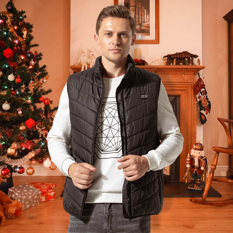 Heated Vest Graphene Heating Zones USB-Powered Adjustable Heat