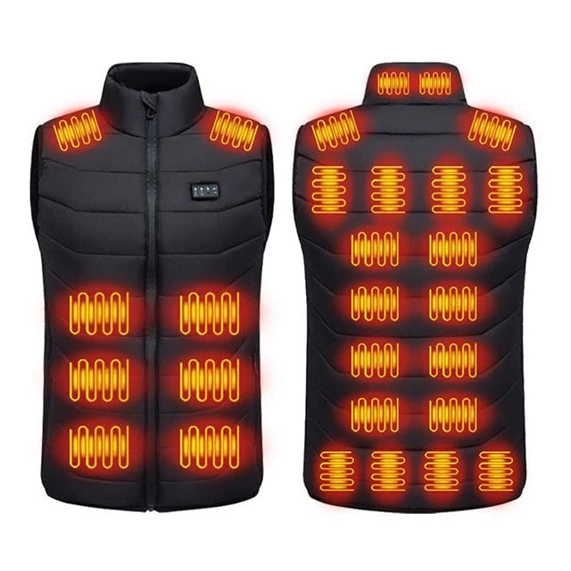 Heated Vest USB Rechargeable Multi-Zone Heating 4 Settings