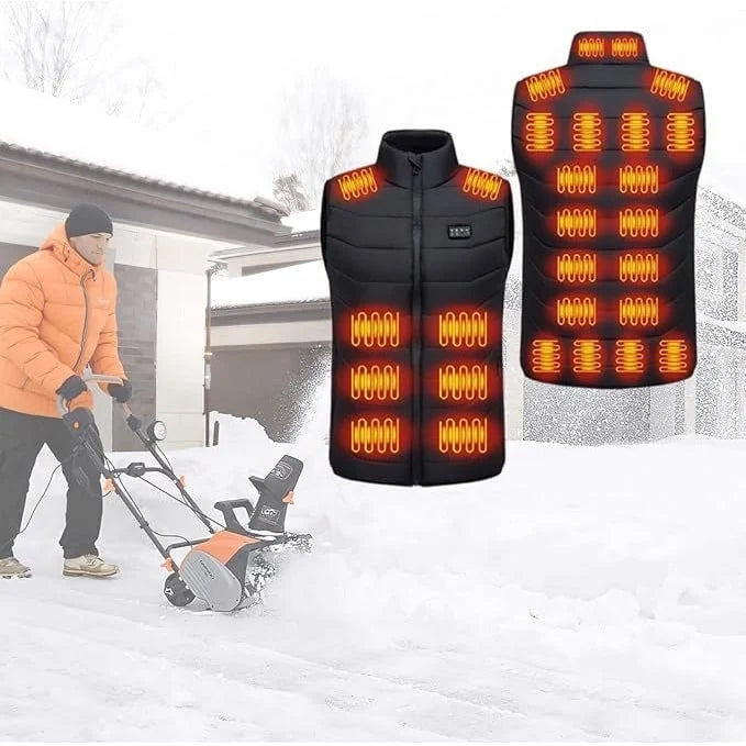 Heated Vest USB Rechargeable Multi-Zone Heating 4 Settings