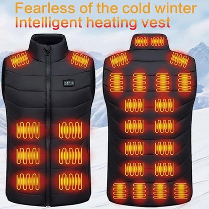 Heated Vest USB Rechargeable Multi-Zone Heating 4 Settings