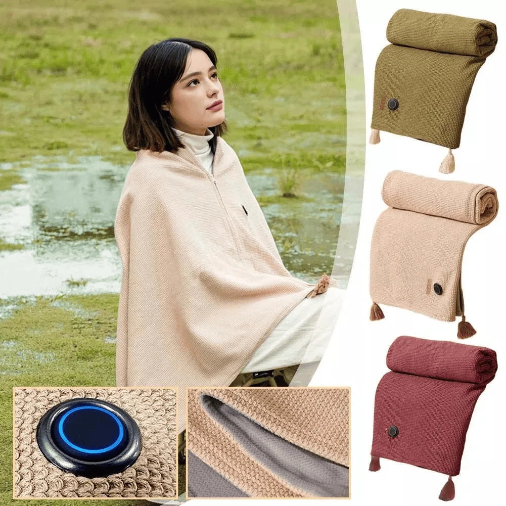 Heated Wrap Blanket Fast-Heating USB Powered Three Settings