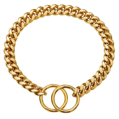Heavy-Duty Dog Collar Chain Featuring Robust Link Construction for Every Breed