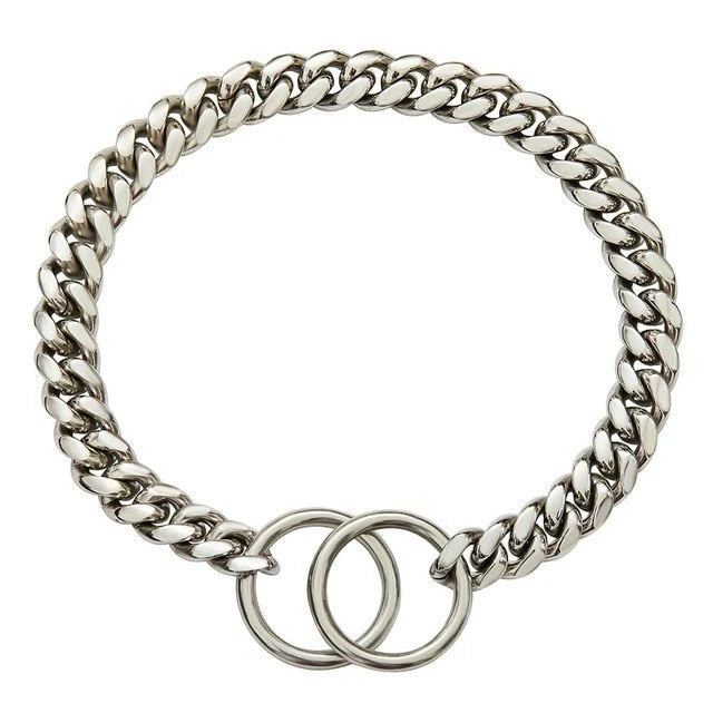Heavy-Duty Dog Collar Chain Featuring Robust Link Construction for Every Breed