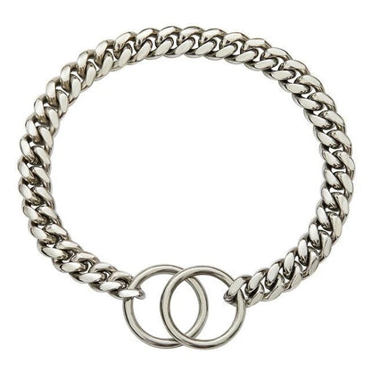Heavy-Duty Dog Collar Chain Featuring Robust Link Construction for Every Breed