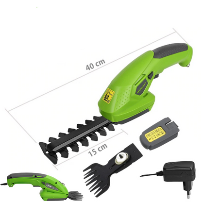 Hedge & Grass Trimmer Cordless 2-in-1 Interchangeable Blades