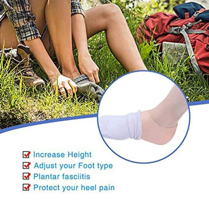 Height-Increasing Insoles Silicone Cushioned Non-Slip
