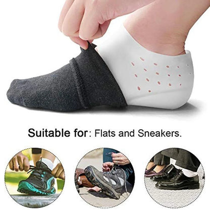 Height-Increasing Insoles Silicone Cushioned Non-Slip