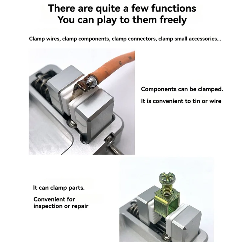 Helping Hand Clamp Double Clamp Heat-Resistant Jaws
