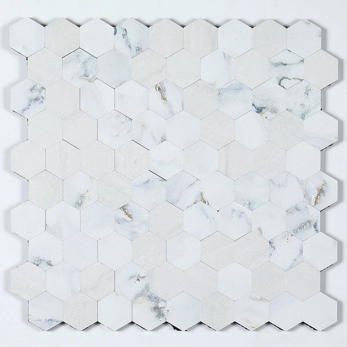 Hexagon Peel and Stick Metal Mosaic Tiles for Contemporary Decor