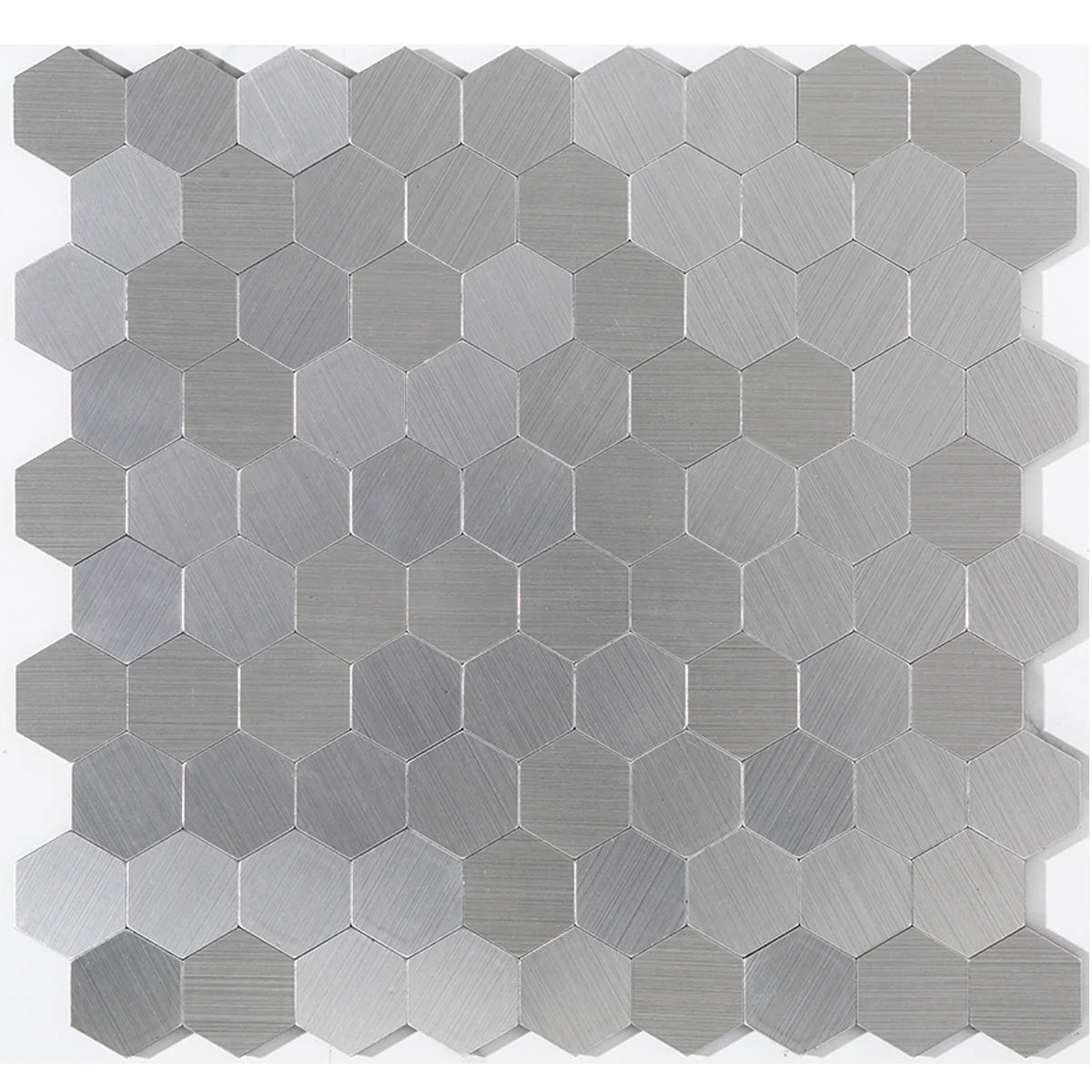 Hexagon Peel and Stick Metal Mosaic Tiles for Contemporary Decor