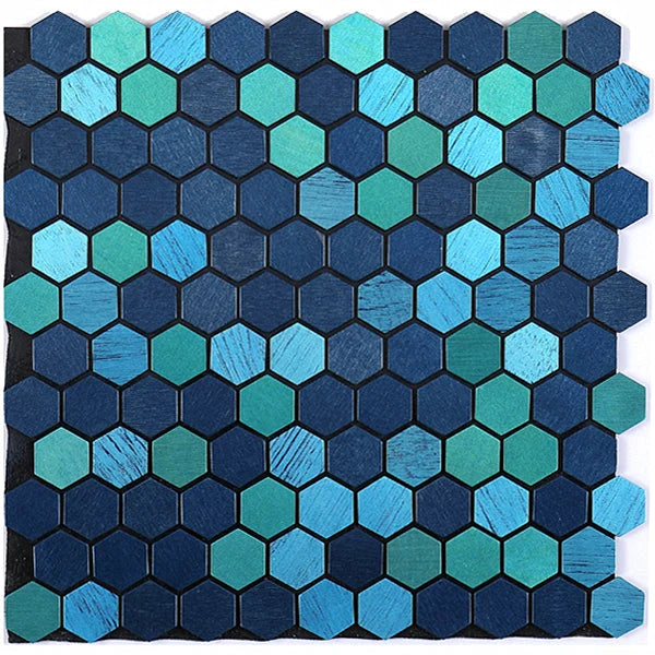 Hexagon Peel and Stick Metal Mosaic Tiles for Contemporary Decor