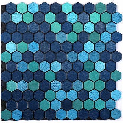 Hexagon Peel and Stick Metal Mosaic Tiles for Contemporary Decor