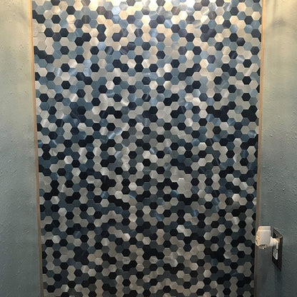 Hexagon Peel and Stick Metal Mosaic Tiles for Contemporary Decor