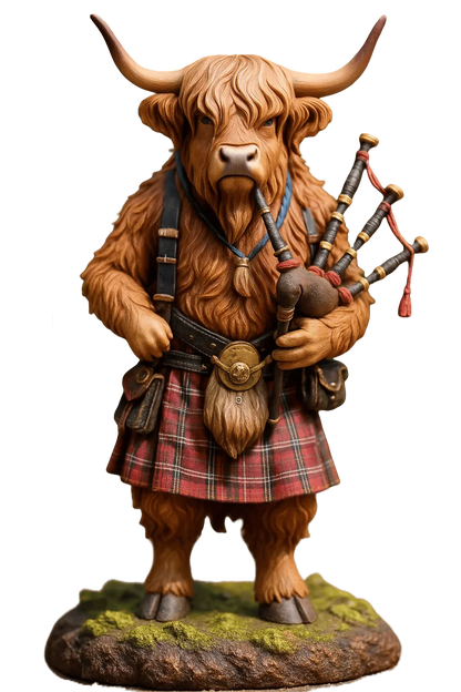 Highland Cow Advent Calendar 24 Resin Figurines Numbered Compartments