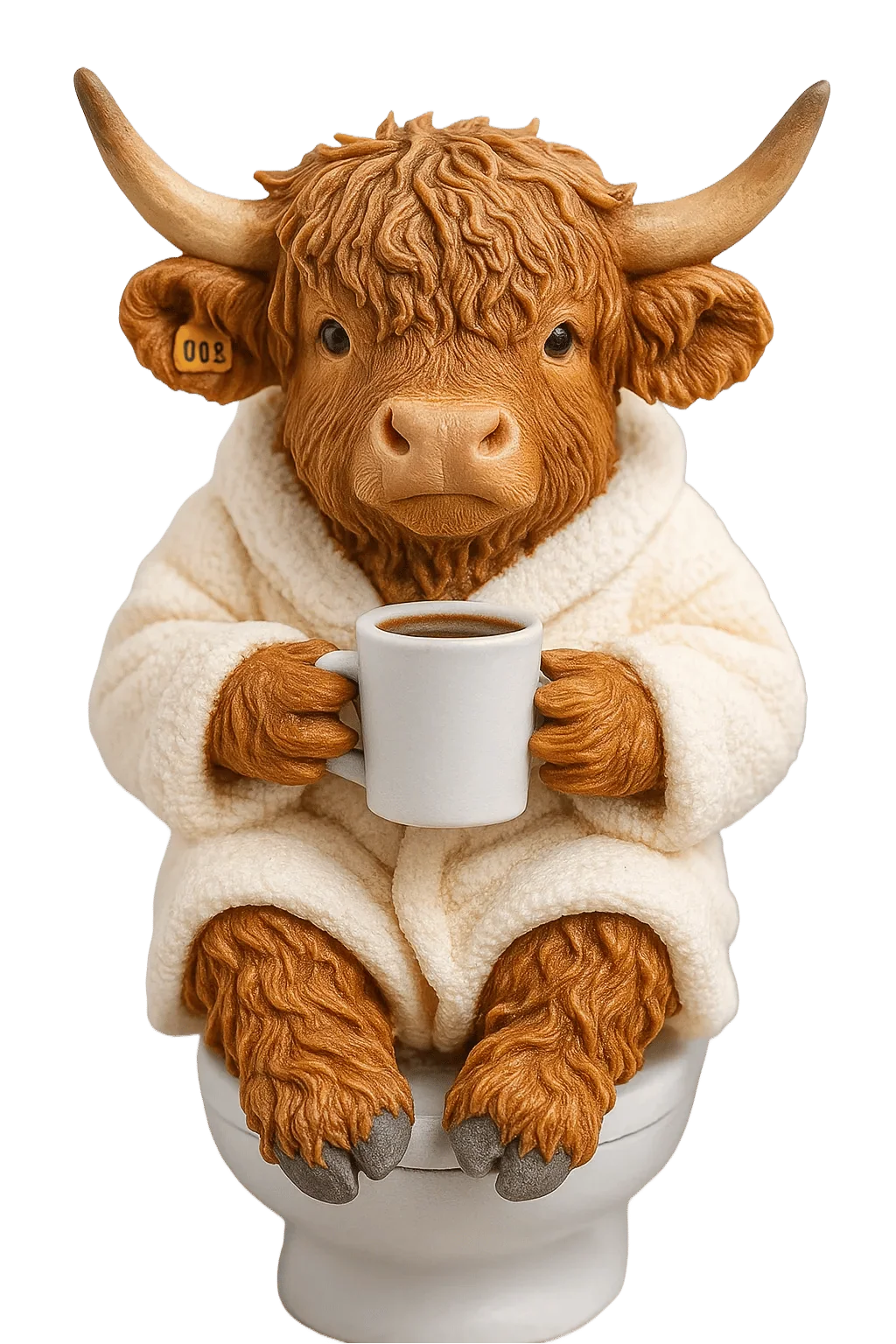 Highland Cow Advent Calendar 24 Resin Figurines Numbered Compartments
