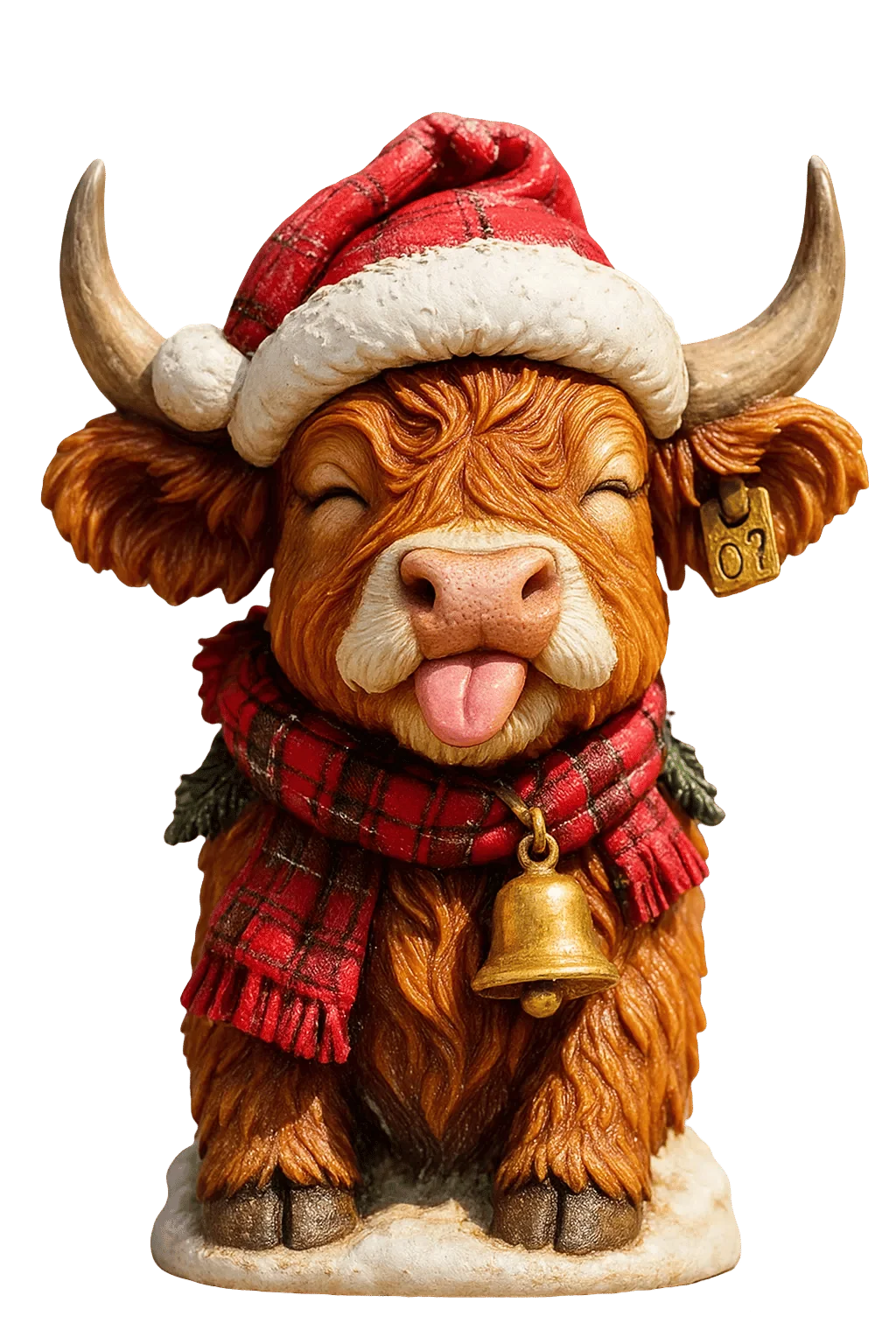 Highland Cow Advent Calendar 24 Resin Figurines Numbered Compartments