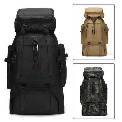 Hiking Backpack 80 Liter Water-Repellent Adjustable Padded Straps