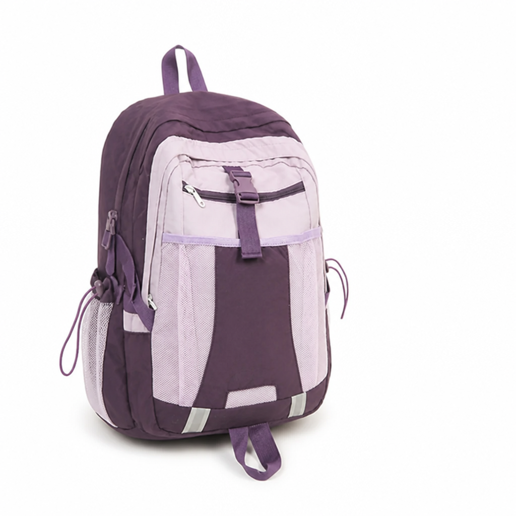 Hiking Backpack Multi-Compartment Lightweight Padded Straps & Mesh Pockets