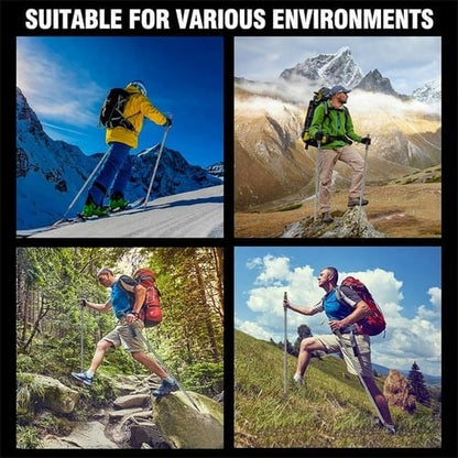 Hiking Pole Aluminum Adjustable Integrated Survival Kit