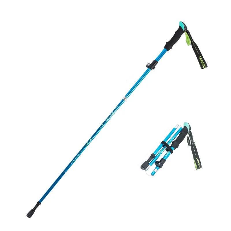 Hiking Poles Telescopic Aluminum Ultralight EVA Grip & Tungsten Tip