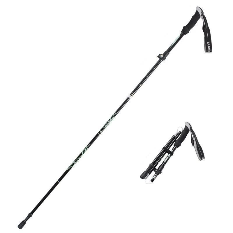 Hiking Poles Telescopic Aluminum Ultralight EVA Grip & Tungsten Tip