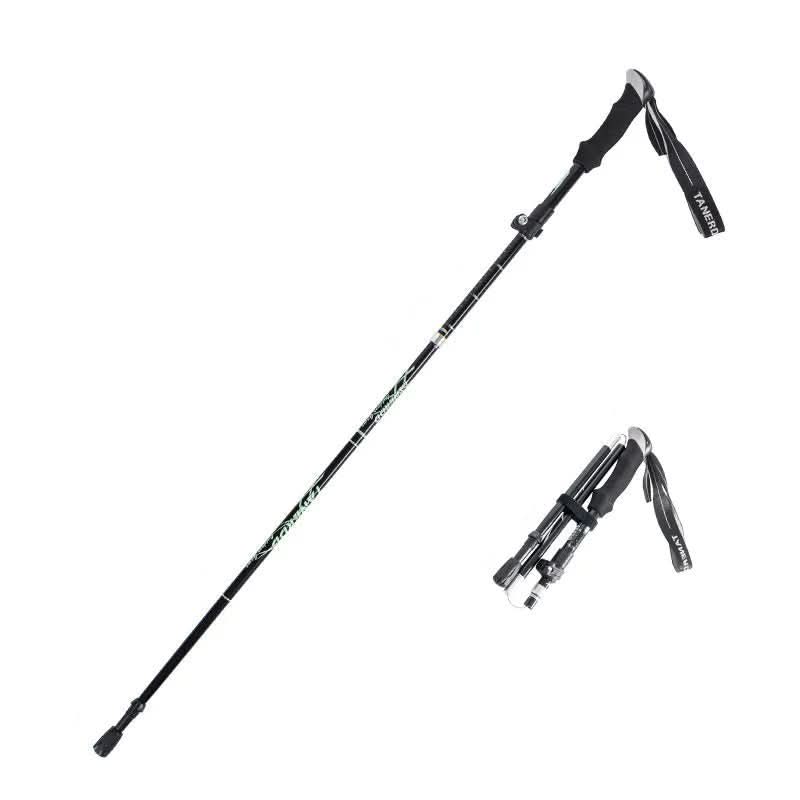 Hiking Poles Telescopic Aluminum Ultralight EVA Grip & Tungsten Tip