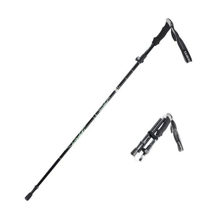 Hiking Poles Telescopic Aluminum Ultralight EVA Grip & Tungsten Tip