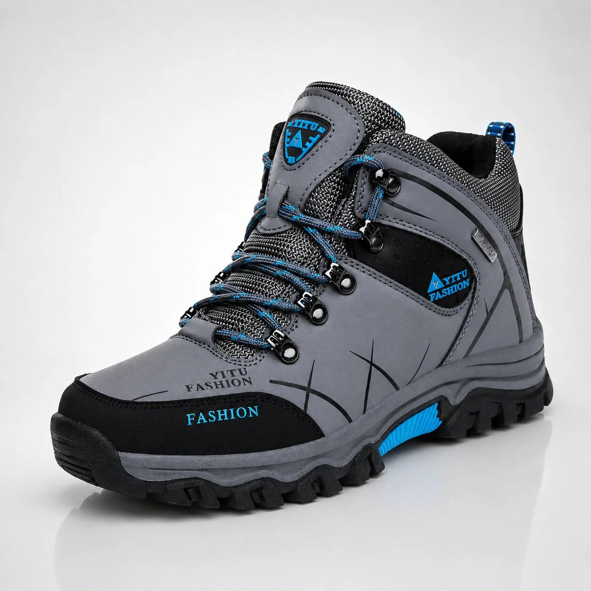 Hiking Shoes High Top Water-Resistant Non-Slip Rubber Outsole
