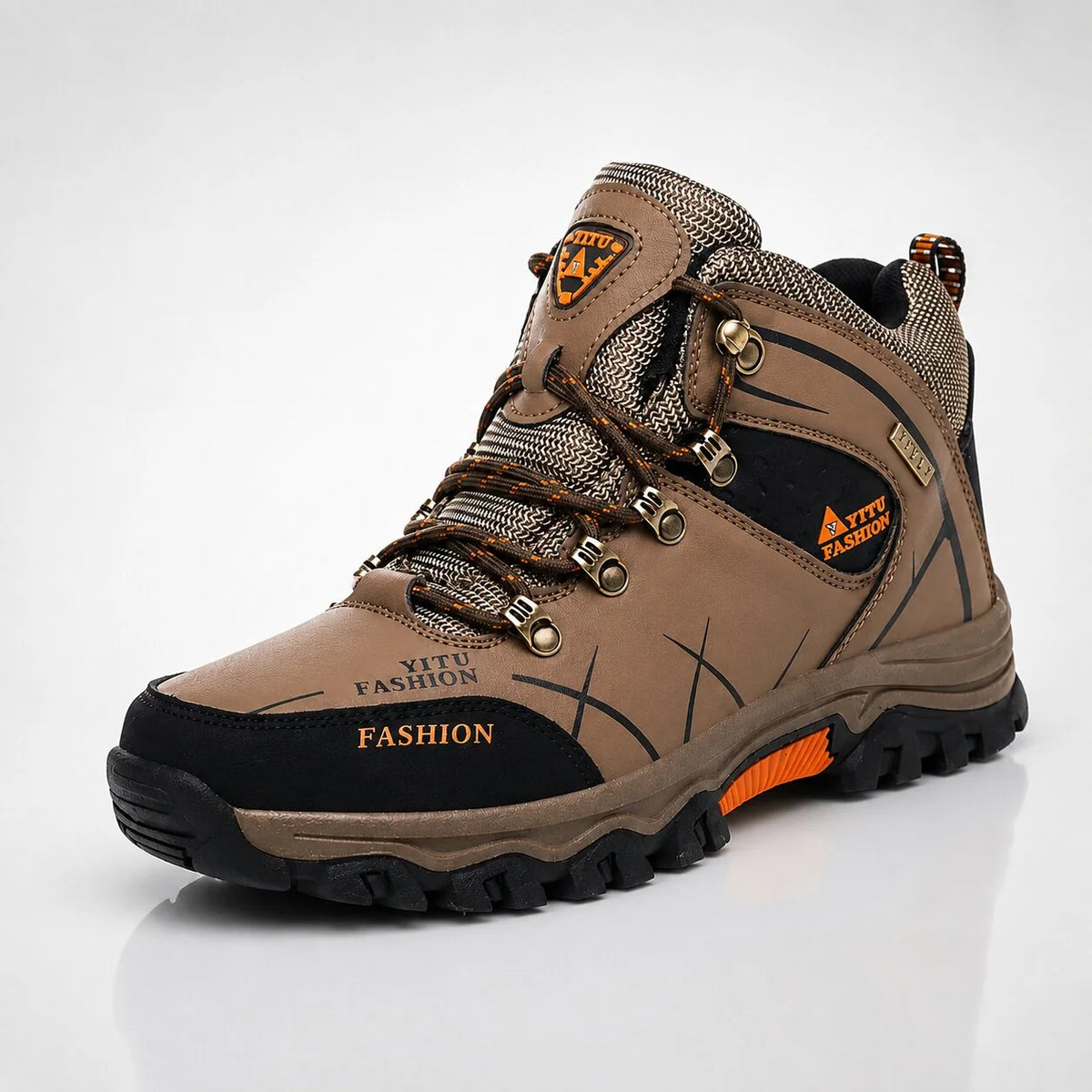 Hiking Shoes High Top Water-Resistant Non-Slip Rubber Outsole