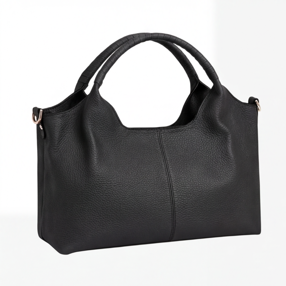 Hobo Bag Soft Faux Leather Detachable Strap Five Compartments