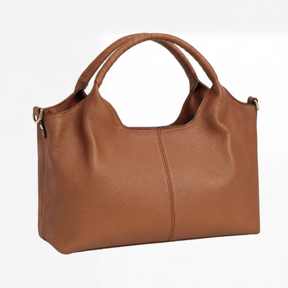 Hobo Bag Soft Faux Leather Detachable Strap Five Compartments