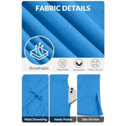 Hooded Terry Bathrobe Lightweight & Quick-Dry