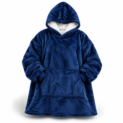 Hoodie Blanket Oversized Sherpa Fleece Front Pocket