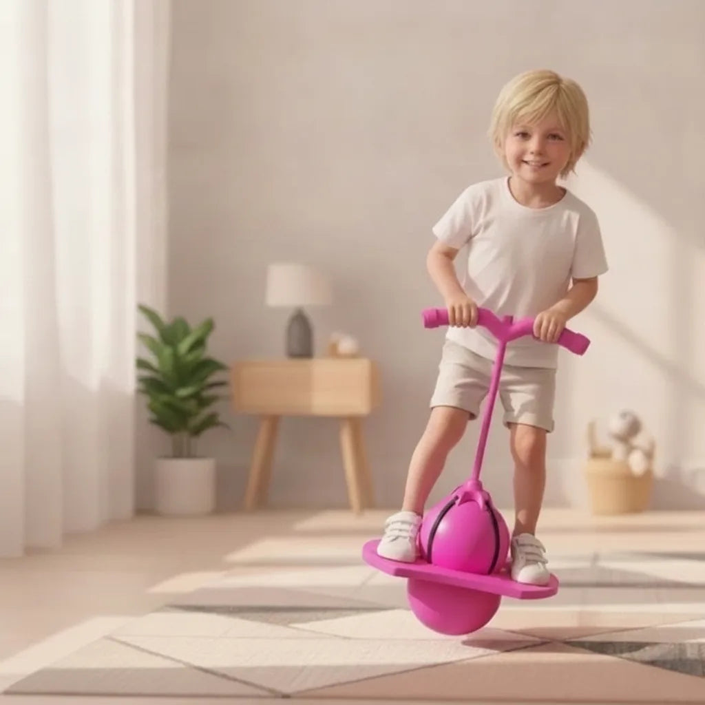 Hopping Ball Non-Slip Platform & Adjustable Handle