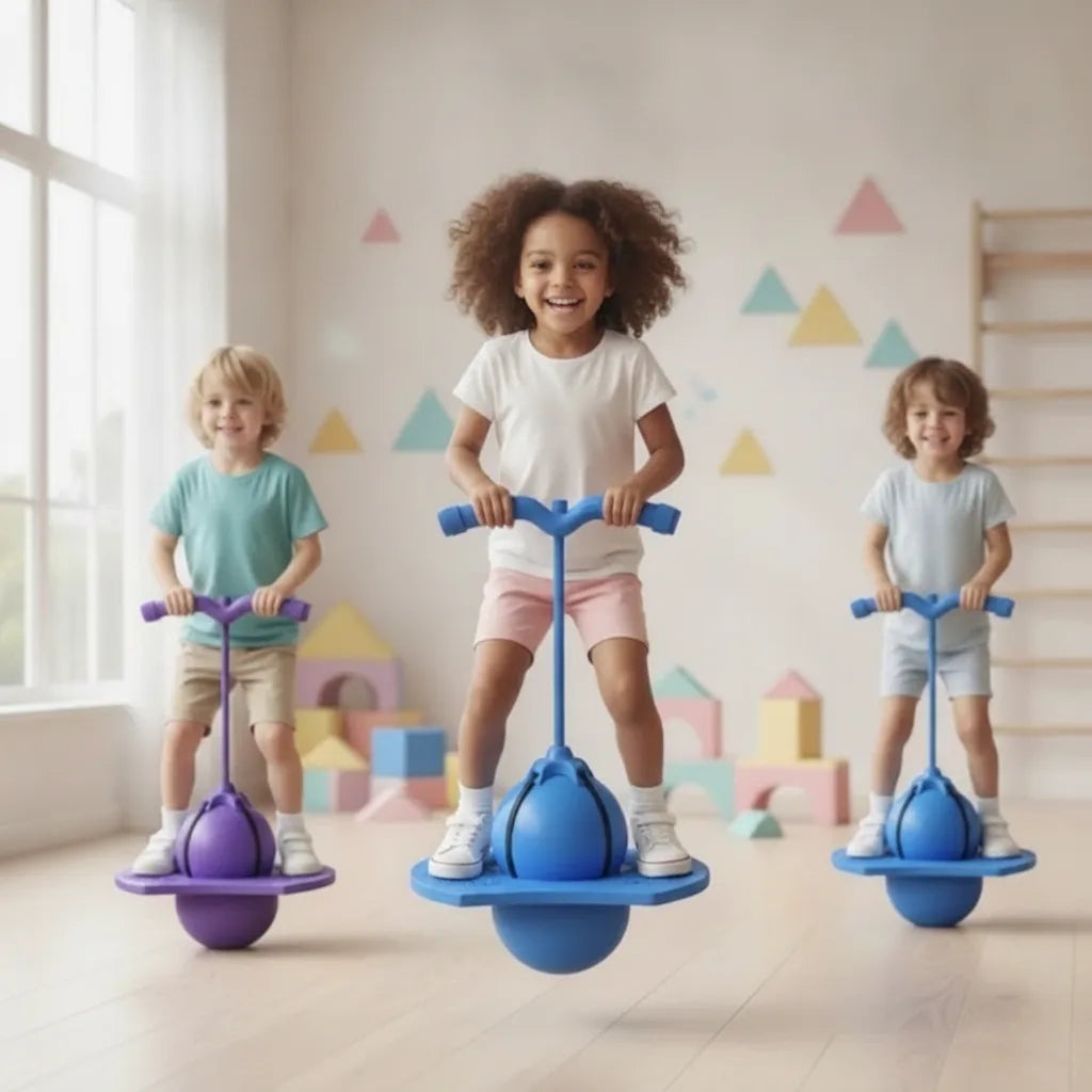 Hopping Ball Non-Slip Platform & Adjustable Handle