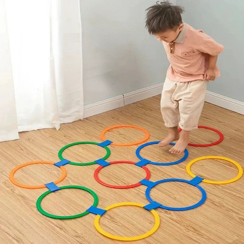 Hopping Ring Set 10-Piece Multicolor With Clips