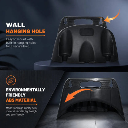 Hose Holder Wall-Mounted Space-Saving ABS Plastic
