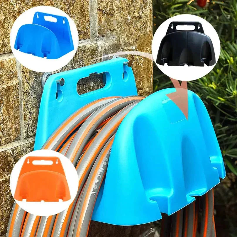 Hose Wall Mount Weather-Resistant Space-Saving Handles & Hooks